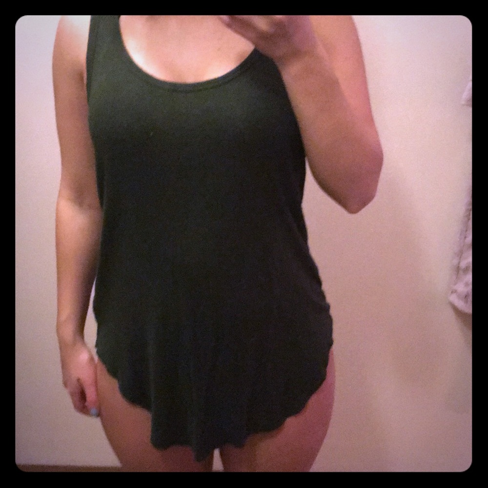 Green tank top